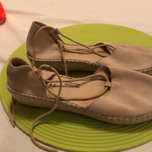 New Soft neutral espadrille, never worn